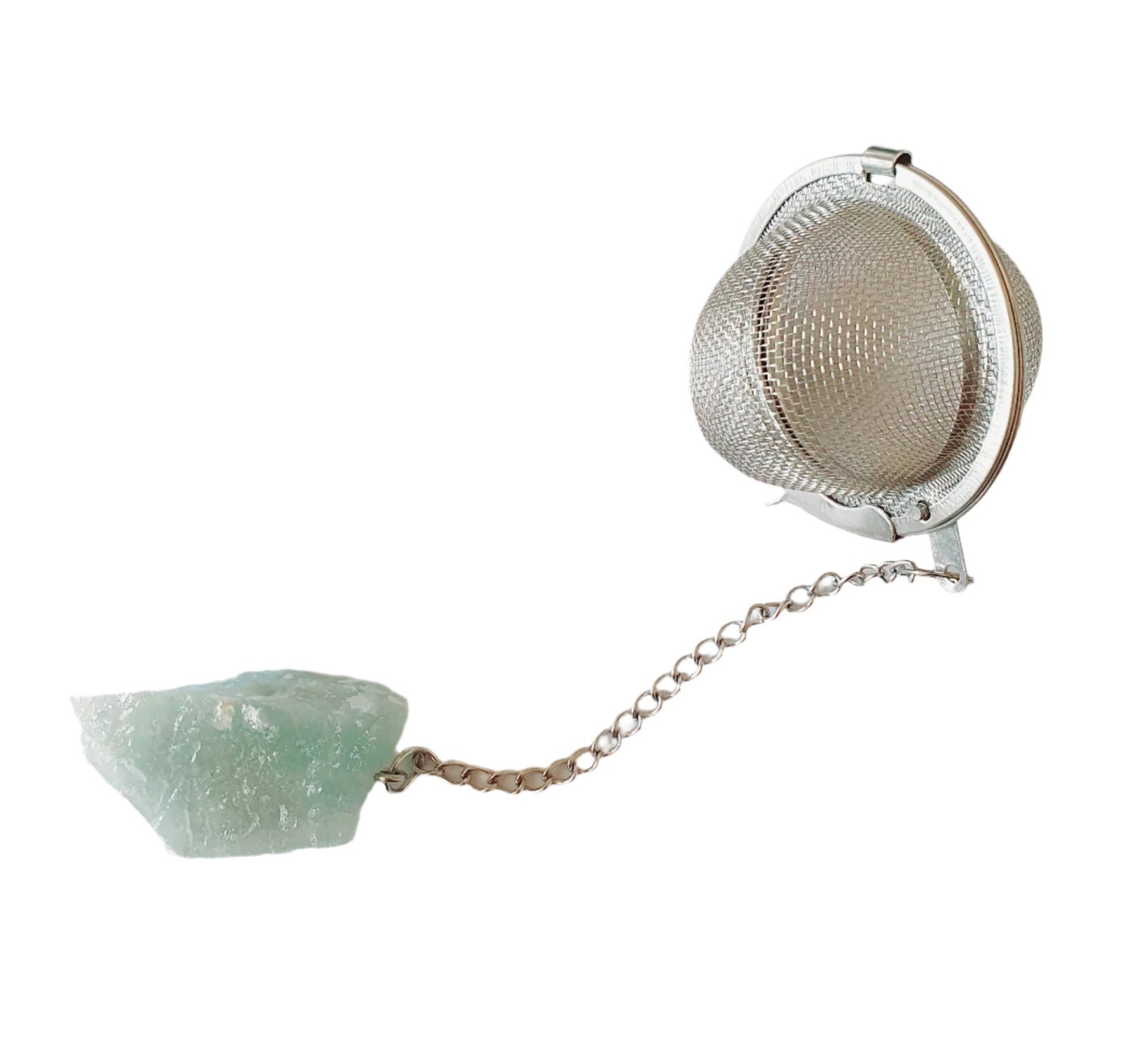 Aquamarine Raw Gemstone Tea Strainer