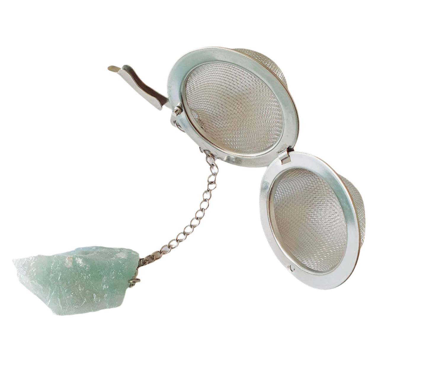 Aquamarine Raw Gemstone Tea Strainer