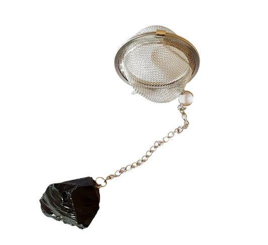 Black Obsidian Raw Tea Strainer