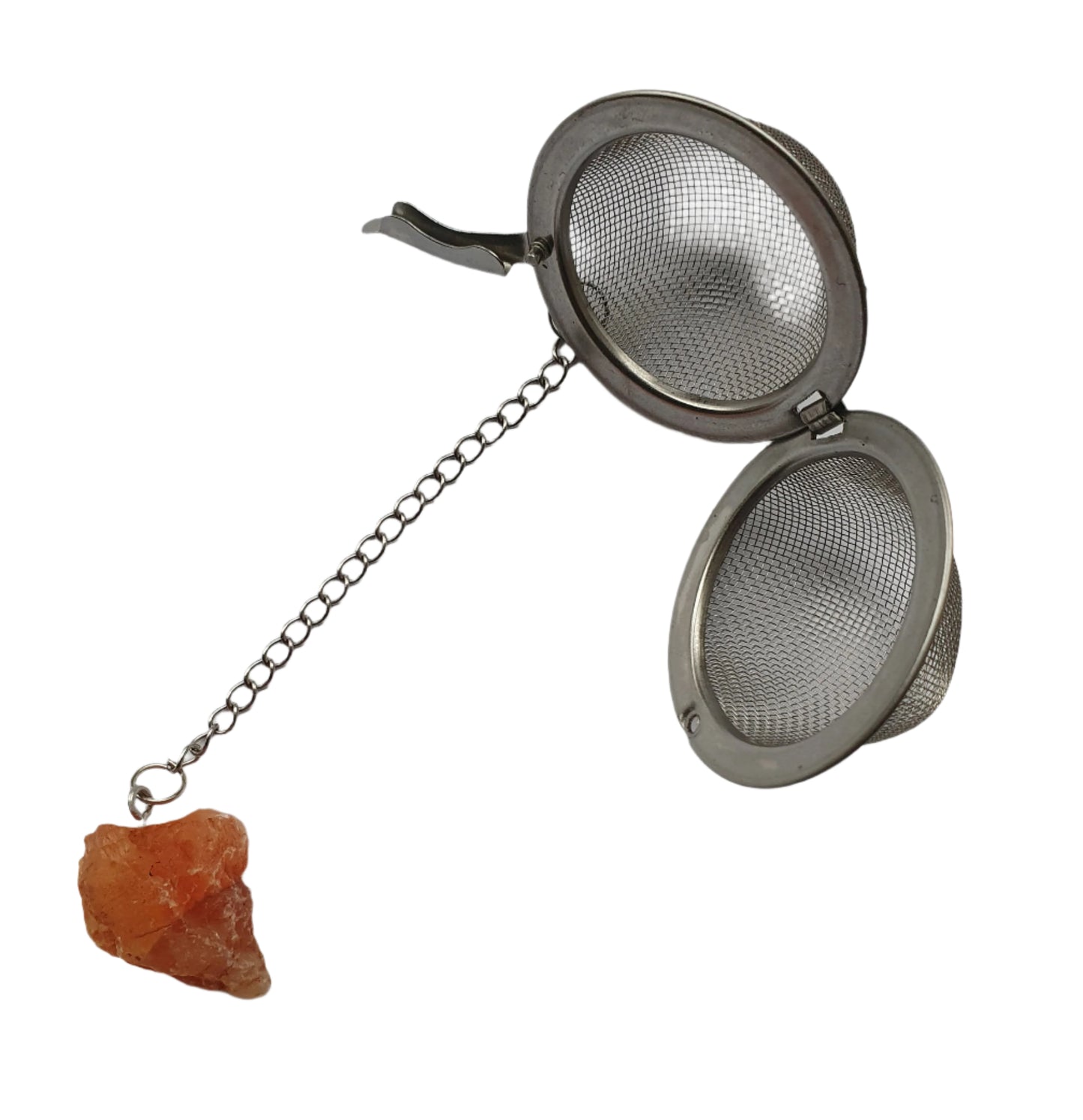 Carnelian Raw Gemstone Tea Strainer