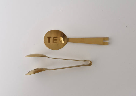 Stainless Steel Gold Teabag Squeezer