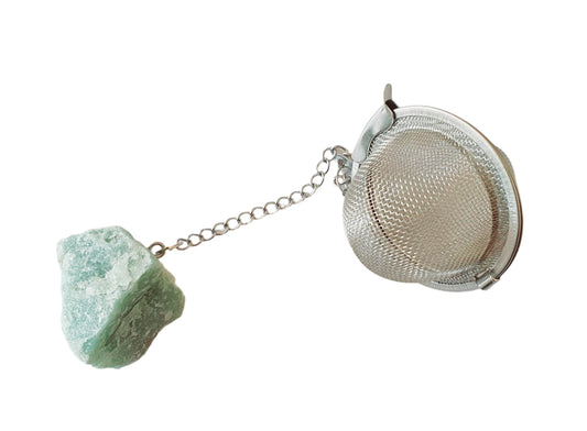 Green Aventurine Raw Gemstone Strainer