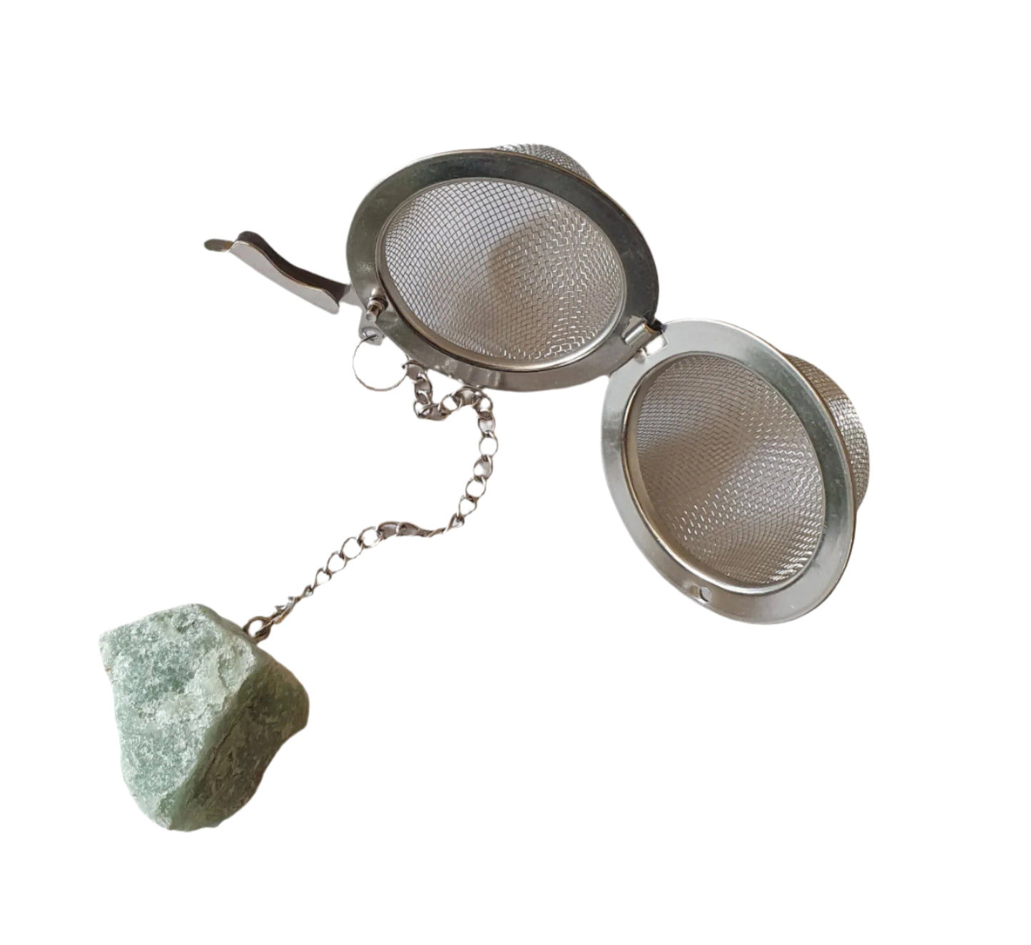 Green Aventurine Raw Gemstone Strainer