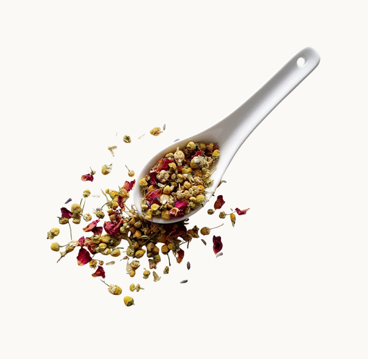 Rose Petals, Lavender and Chamomile Blossom Herbal Tisane